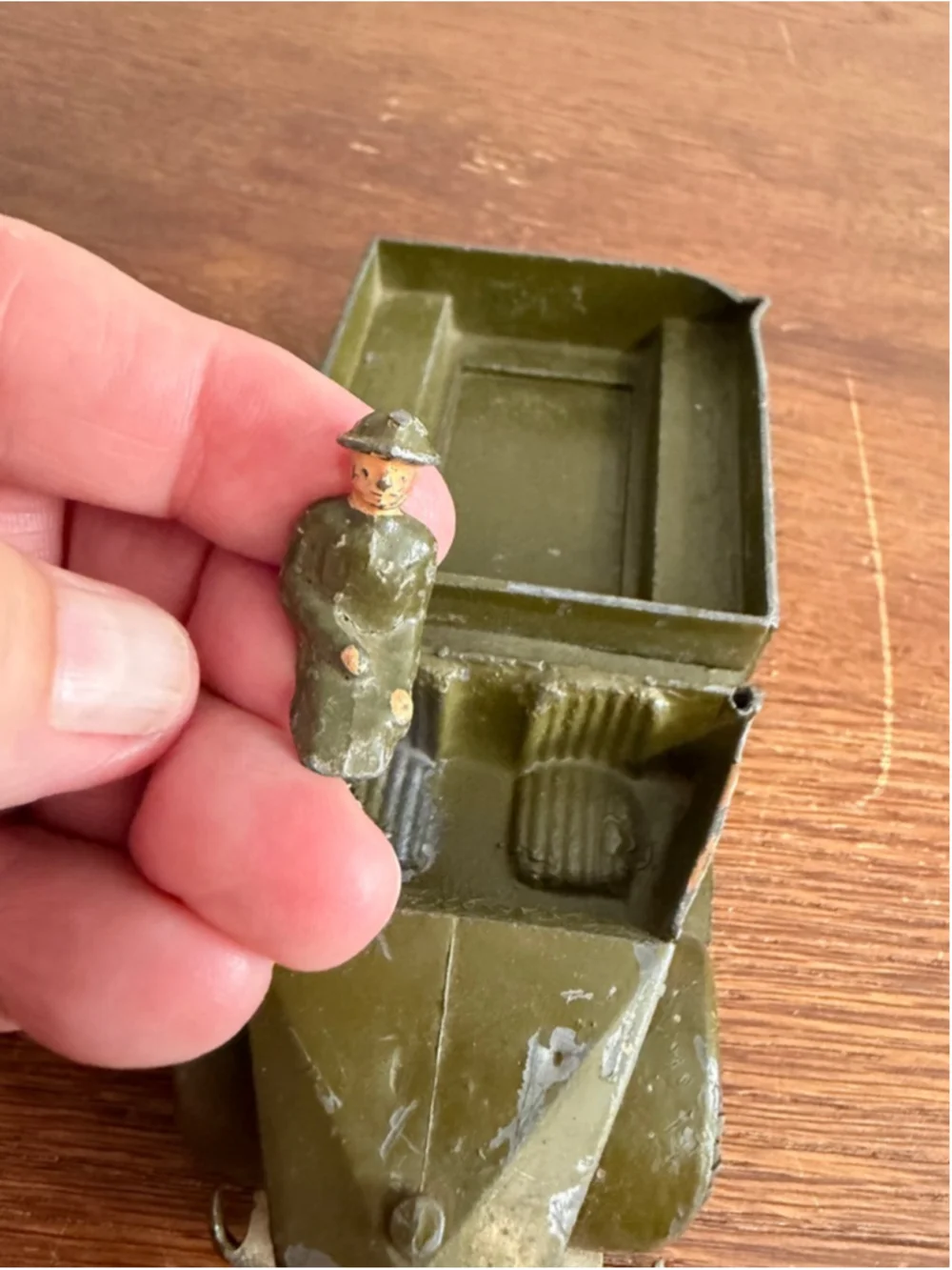Vintage Britains Ltd Military Truck Diecast Toy Made in England Army Transport w